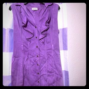 Calvin Klein purple dress